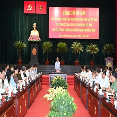 Tổng Bí thư, Chủ tịch nước Tô Lâm: TPHCM phải đi đầu, biến các nghị quyết chiến lược thành thực tiễn sống động