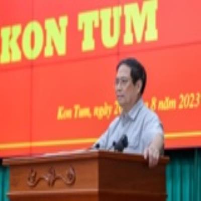 Thủ tướng Chính phủ làm việc với Ban Thường vụ Tỉnh ủy Kon Tum
