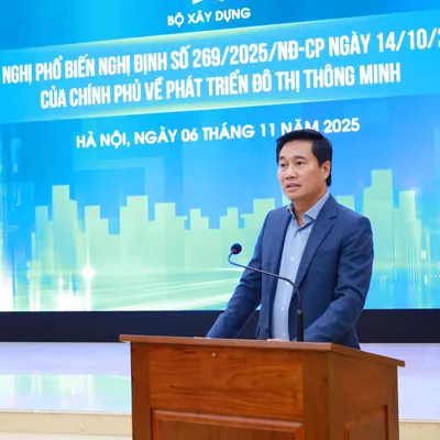 Hội nghị phổ biến Nghị định số 269/2025/NĐ-CP về phát triển đô thị thông minh 
