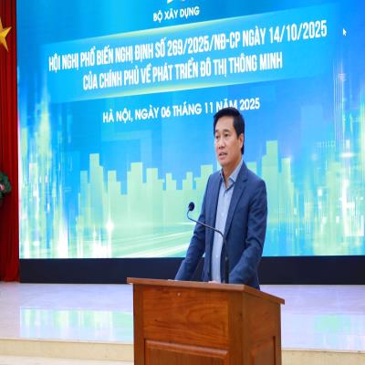 Hội nghị phổ biến Nghị định số 269/2025/NĐ-CP về phát triển đô thị thông minh 