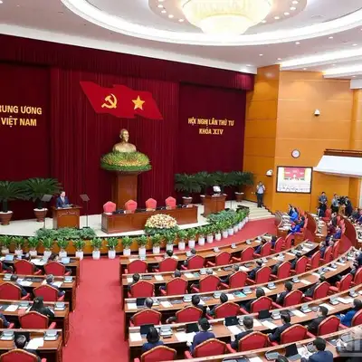 Thông báo Hội nghị lần thứ tư Ban Chấp hành Trung ương Đảng khóa XIV