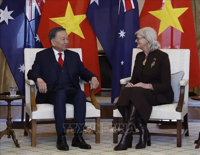 Tổng Bí thư, Chủ tịch nước Tô Lâm hội kiến Toàn quyền Australia
