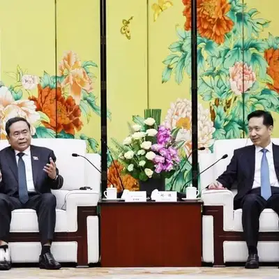 Chủ tịch Quốc hội Trần Thanh Mẫn tiếp Bí thư tỉnh ủy Thiểm Tây