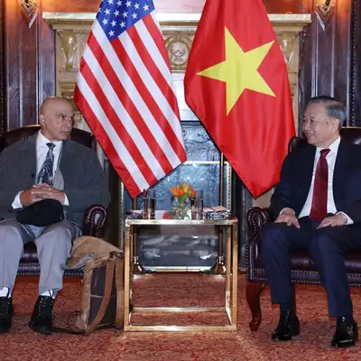 Tổng Bí thư, Chủ tịch nước Tô Lâm gặp Ban Lãnh đạo Đảng Cộng sản Hoa Kỳ