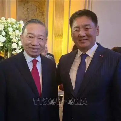 Tổng Bí thư, Chủ tịch nước Tô Lâm gặp Tổng thống Mông Cổ Ukhnaagiin Khürelsükh