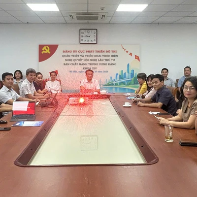 ĐẢNG BỘ CỤC PHÁT TRIỂN ĐÔ THỊ HỌC TẬP, QUÁN TRIỆT NGHỊ QUYẾT TRUNG ƯƠNG 4 KHÓA XIV